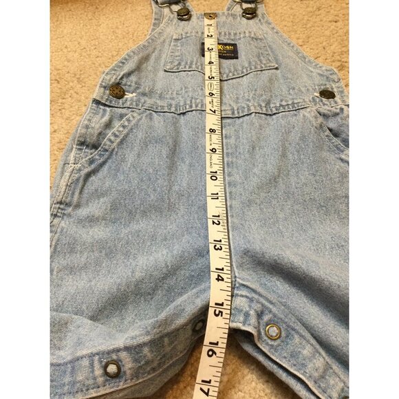 Oshkosh B’gosh Unisex Kids Jeans Denim Overalls Jumper Adjustable Straps Blue 2T - Picture 8 of 9